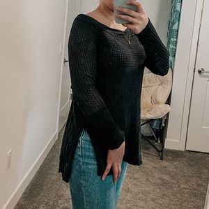 Free People We The Free off the shoulder waffle thermal